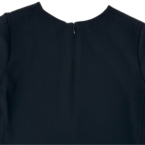 Babaton Patricio Black Loose Fit Japanese Crepe Short Sleeve T-Shirt Mini Dress - Picture 7 of 10